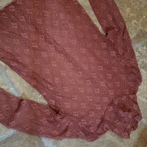 Free People Mock turtle neck , sheer